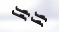 ALUMINUM AXLE BRACE SET-BLACK ANODIZE