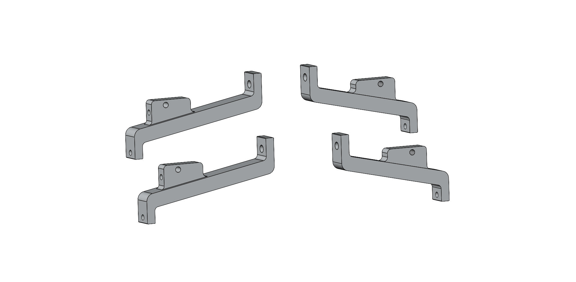 ALUMINUM AXLE BRACE SET