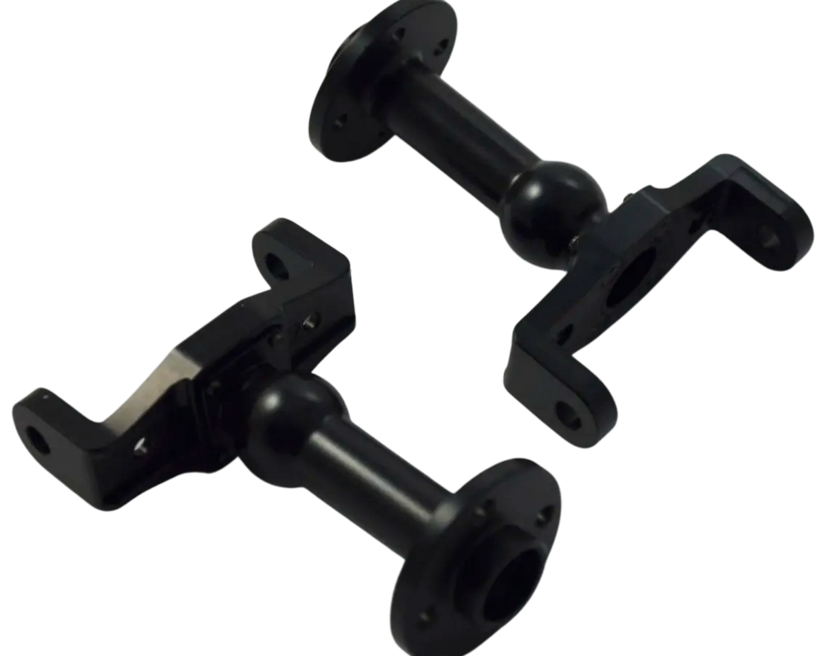CLODBUSTER ALUMINUM AXLE TUBES-STEERING W/LADDERBAR MOUNT-BLACK ANODIZE